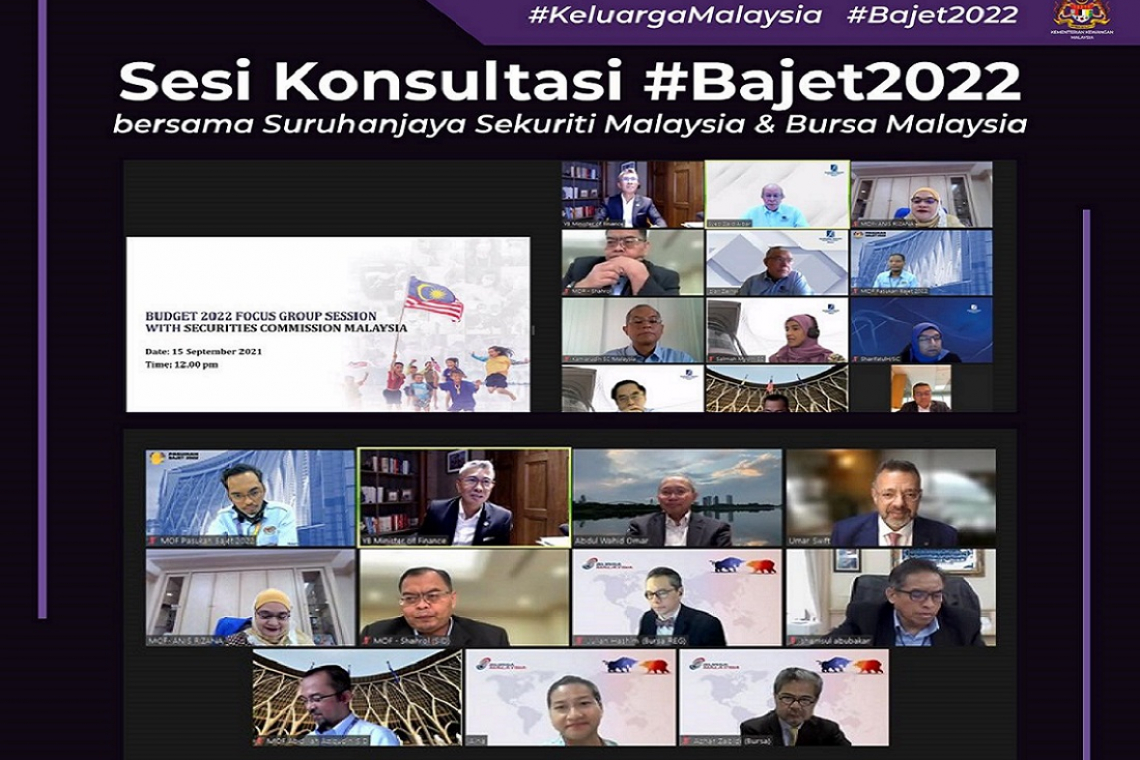 Sesi Konsultasi #Bajet2022 Bersama Suruhanjaya Sekuriti &amp; Bursa Malaysia